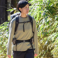 灰壳美丽奴户外女网眼长袖美丽诺透气速干吸湿排汗女羊毛上衣
