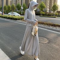 夏天透气防晒衣两件套可拆分 全身防紫外线 夏季户外活动长袖连帽