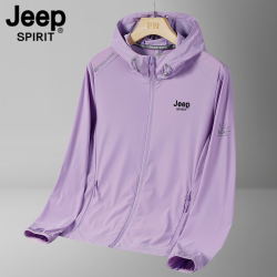 JEEP SPIRIT Jeep防晒衣男女款夏季薄款冰丝情侣透气防紫外线户外皮肤衣