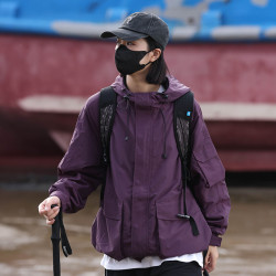APAY 冲锋外套男女同款秋季防风防泼水机能风户外骑行休闲登山夹克