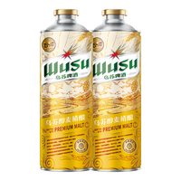 乌苏啤酒 醇麦精酿 1L*2罐 啤酒