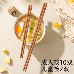 双枪 304不锈钢筷子家用高档抗菌防霉2026新款轻食品级油炸耐高温