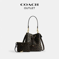 COACH Rowan 22 皮革水桶包