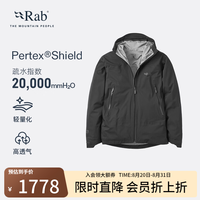 Rab 防水 男士冲锋衣 黑色 M