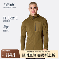 Rab Ascendor Light秋冬男士保暖外套登山连帽抓绒衣 QFG-58 黑色-BLK M