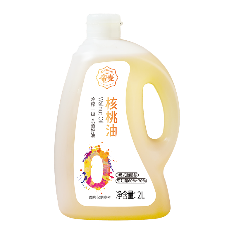 帝麦 0反式脂肪酸 冷榨纯核桃油 2L
