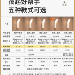 万火 弯头小夜灯宿舍床头阅读大学生床上学习卧室护眼磁吸充电台灯