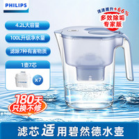 飞利浦 净水壶 滤水壶 过滤水壶 家用净水器 厨房自来水过滤器 滤水器 过滤器滤芯