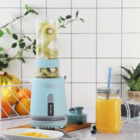 THERMOS 膳魔师 多功能榨汁机便携果汁杯婴儿辅食机料理机配玻璃搅拌杯EHA-2264A  仅拆封EHA-2264A 蓝色