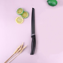 利瓷 波浪纹不锈钢家用切片刀厨师刀锋利切水果切菜刀钢刀水果刀