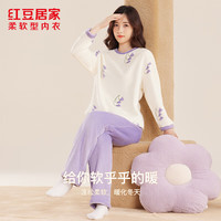 红豆居家 女士法兰绒套头睡衣 家居服