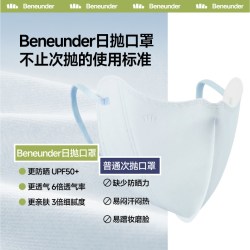 蕉下 防晒口罩一次性防紫外线夏彩色日抛防尘口罩（7只装）