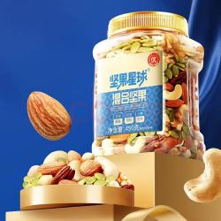 沃隆 每日坚果450g炒货休闲零食开心果松子巴旦木腰果干果大礼包办公室混合坚果