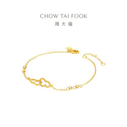 周大福 爆闪碎碎冰福禄葫芦蝴蝶星星足金黄金首饰