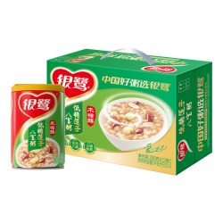 银鹭 八宝粥整箱装官方低糖莲子早餐礼盒速食粥营养谷物280g*12