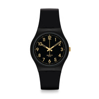 移动端：swatch 【考试简约】瑞士石英手表 黑色 初高中