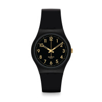 swatch 【考试简约】瑞士石英手表 黑色 初高中