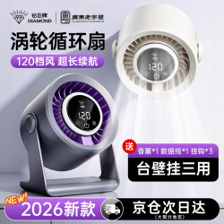 钻石牌 免打孔壁扇台扇挂壁小风扇多用电风扇