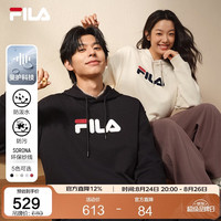 FILA 多彩连帽宽松卫衣26秋季新款男女情侣款简约复古舒适内搭