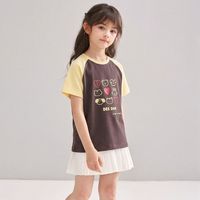 百亿补贴:笛莎 女童t恤短袖中大童童装儿童百搭简约T恤