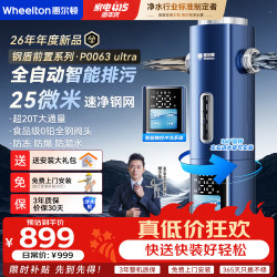 WHEELTON 全自动前置过滤器20T大通量全屋中央净水器家用滤水器智能反冲洗前置净水 P