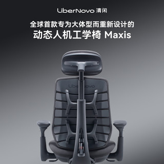 LiberNovo 清闲 Maxis 人体工学椅 石墨灰
