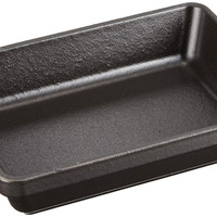 STAUB 珐宝 40509-548-0 迷你砂锅盘，长方形 15 x 11 cm，0.25 L，哑光黑色珐琅，黑色