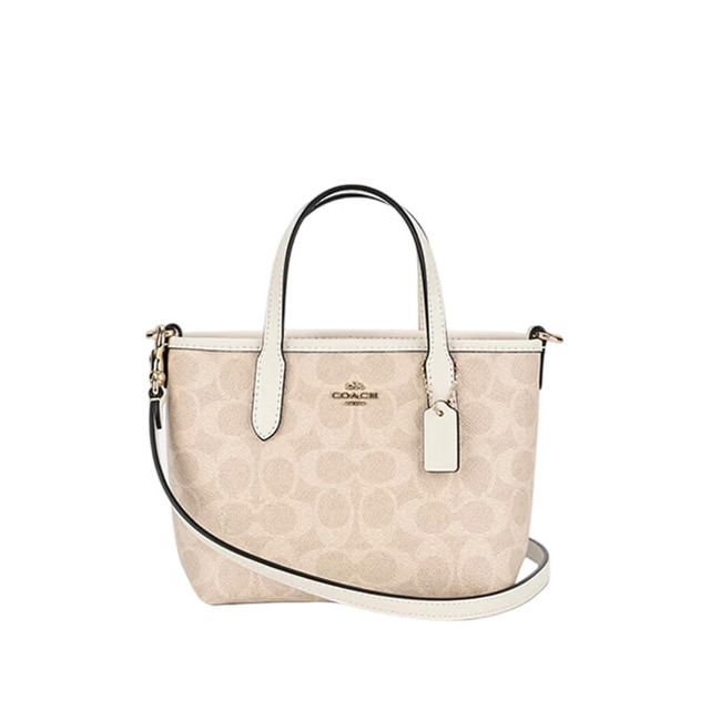 COACH CW032 女士小号细肩带托特包 沙黄色