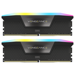 美商海盗船 128GB(64Gx2)套装 DDR5 6400 台式机内存条 复仇者 RGB灯条 支持