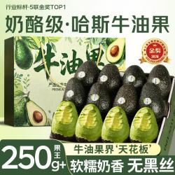 沐小七果蔬 金奖哈斯牛油果智利鳄梨非即食 3A级精选果 | 单果100-130g 4枚