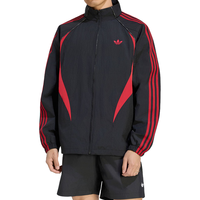 adidas KX0819 撞色宽松 黑/红 S 运动夹克