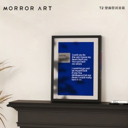 MORRORART T2壁画歌词音箱悬浮字幕壁挂画框蓝牙油画音响圣诞礼物