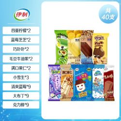 伊利 冰淇淋多口味组合40支