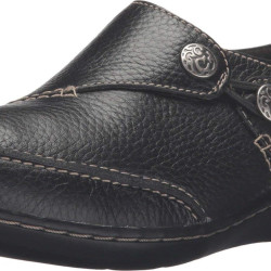 Clarks 女式 Ashland Lane Q 一脚蹬乐福鞋 Black 40