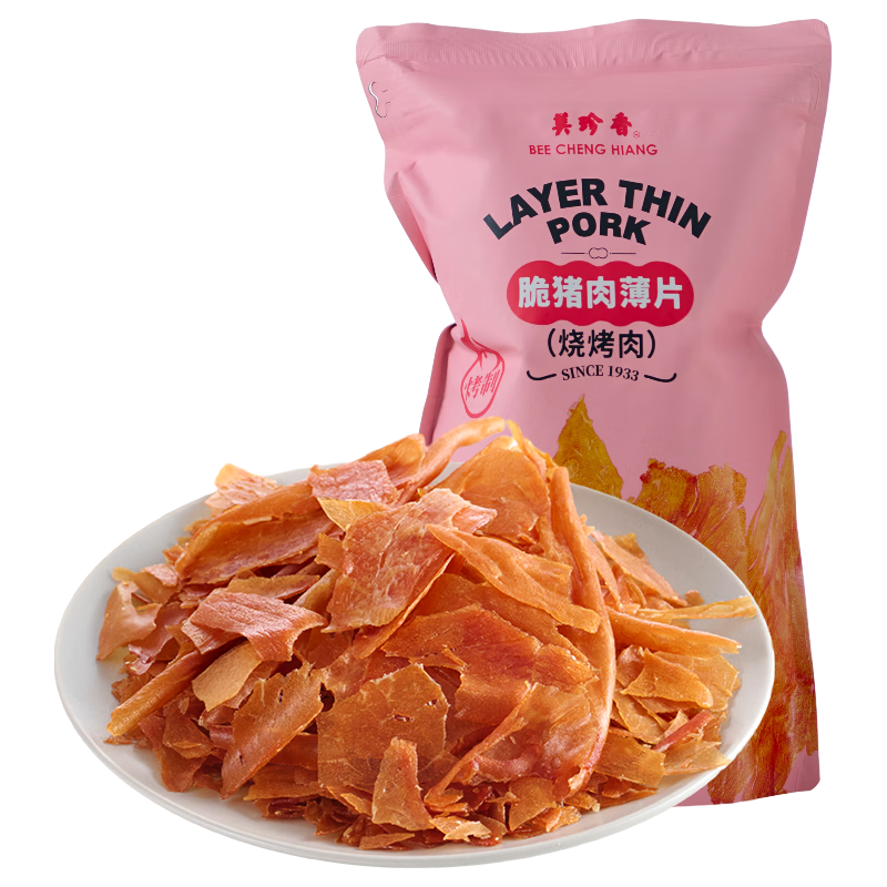 美珍香 脆猪肉薄片 原味 120g 袋装