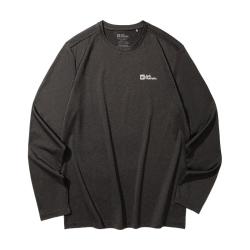 Jack Wolfskin THERMAL系列 吸湿快干 泥棕色 XL 男士长袖速干T恤