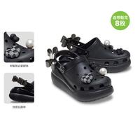 crocs 【炫魅泡芙】厚底洞洞鞋沙滩凉拖鞋
