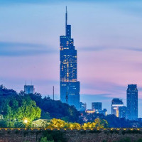 南京洲际酒店 豪华云端大床房-更高楼层览昼夜金陵全景和城市天际线2晚(连住)