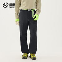 探拓 防泼水防风加绒 石墨灰 XL 软壳裤