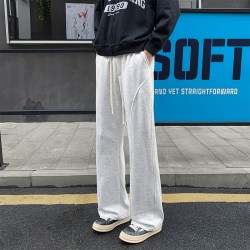月伊纺 美式高街直筒卫裤男潮流百搭宽松阔腿休闲长裤青年百搭运动哈伦裤