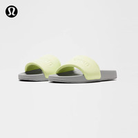 lululemon 丨Restfeel Slide 女士拖鞋 *徽标款  元气黄绿/水滴银/