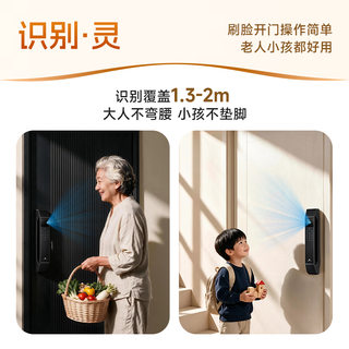 德施曼 灵曜Pro-J30F AI人脸识别 指纹密码锁