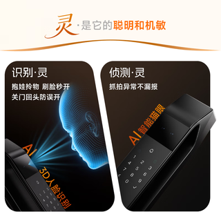德施曼 灵曜Pro-J30F AI人脸识别 指纹密码锁