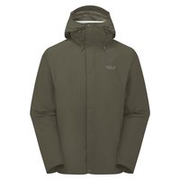 Rab Downpour系列 男士透气轻量防风冲锋衣 QWI-06 军绿色
