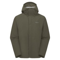 Rab Downpour系列 男士透气轻量防风冲锋衣 QWI-06 军绿色