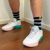 百亿补贴：NIKE Air Jordan 40男款白绿回弹低帮篮球鞋IQ5380-100夏上新