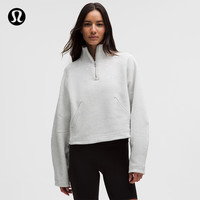 lululemon Loungeful 女士半拉链烟囱领卫衣*拉绒