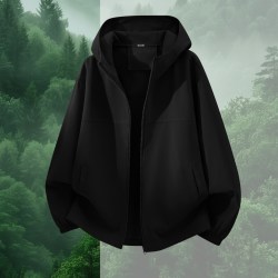 雪中飞 黑色冲锋夹克男2026秋新款户外运动机能外套男士上衣PCD