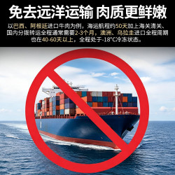 齐味滋旅 安格斯谷饲 M3原切眼肉牛排净重1kg 雪花牛肉生鲜国产新鲜牛扒