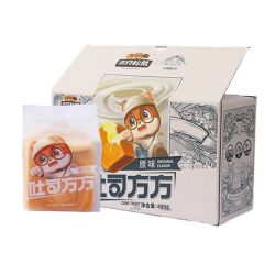 三只松鼠 吐司方方480g/6枚装